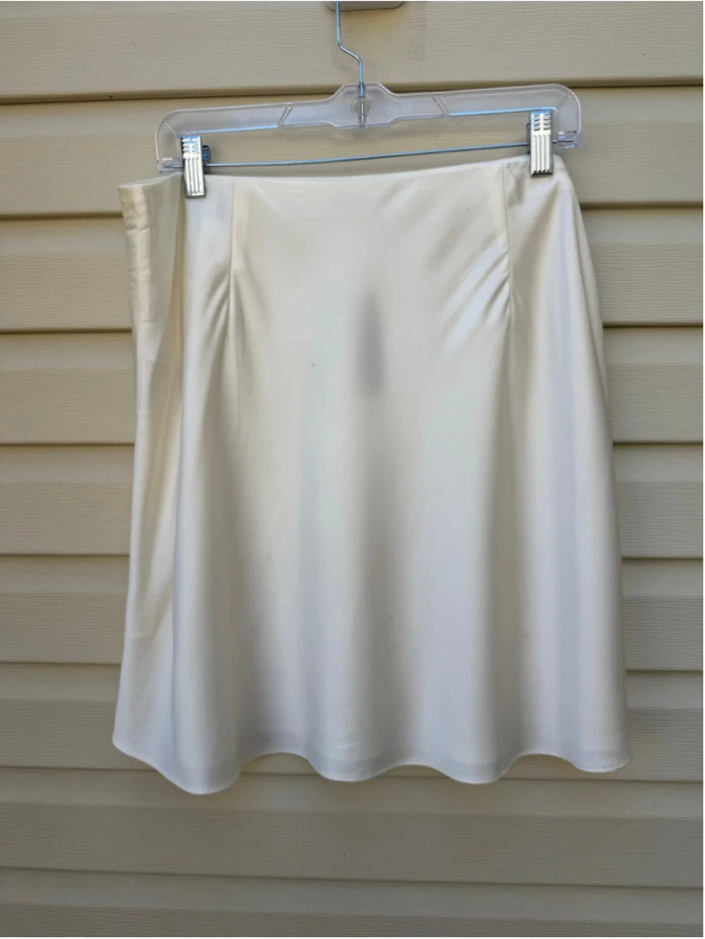 J.Crew Gwen Mini Slip Skirt Womens XL Ivory Satin A-Line NWT BK711